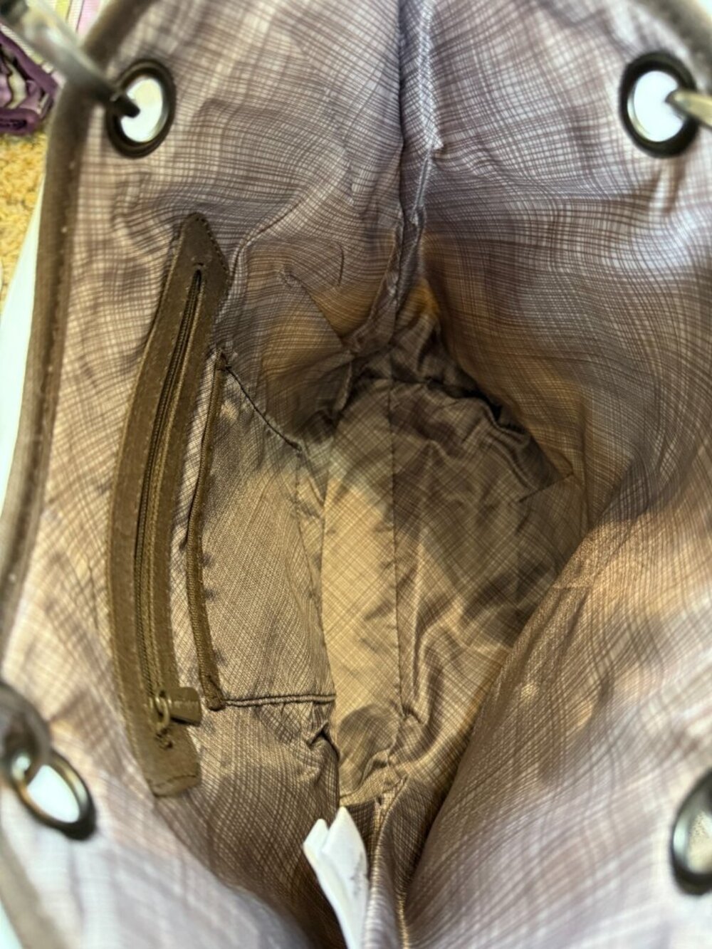 Thirty One 31 Canvas Crew Woven Straw Purse - Picture 3 of 4
